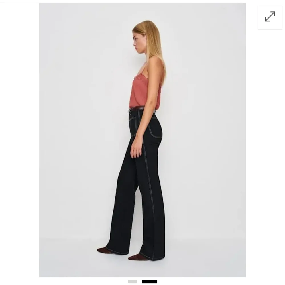 Reformation Alyssa High Rise Wide Leg Long Jeans, Size 32 - Picture 4 of 13